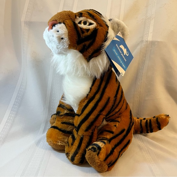 Animal Planet Plush Kids 14 inch Sitting Tiger Stuffed Animal - Picture 6 of 14